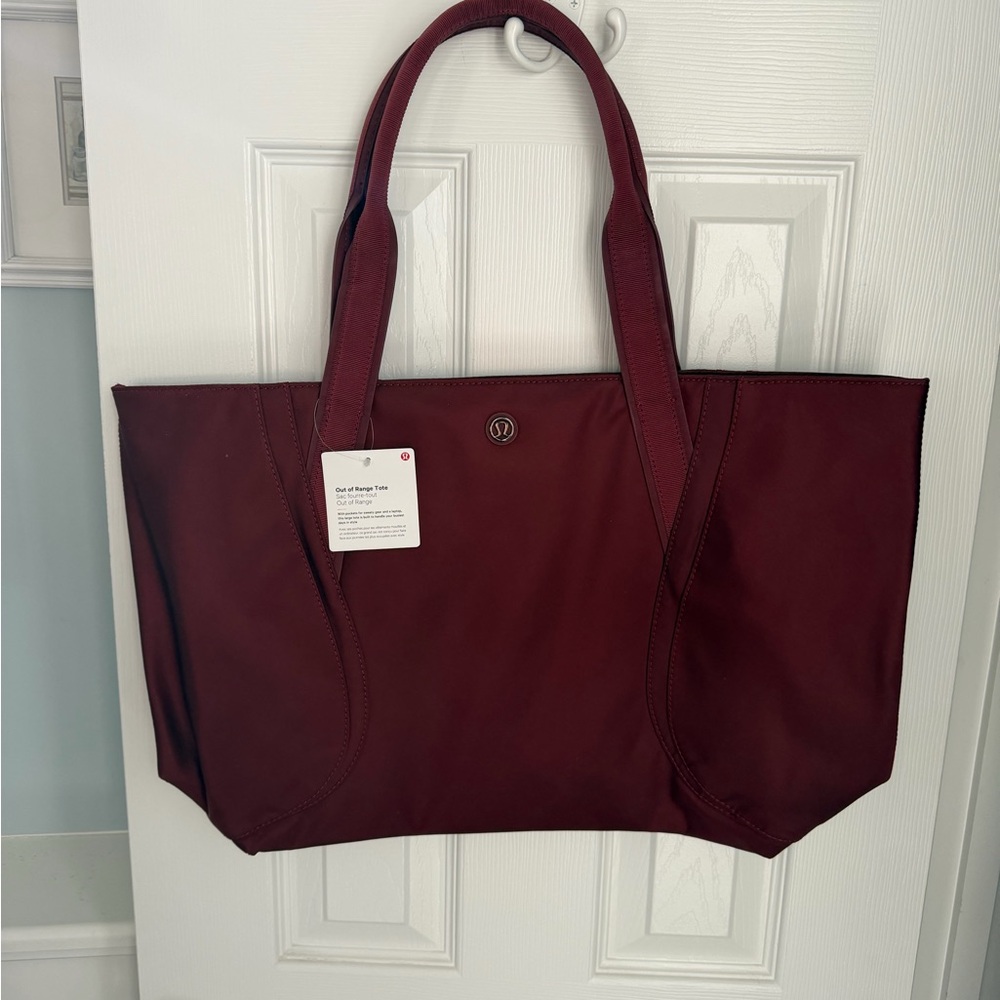 Lululemon Athletica Deep Red Tote Bag